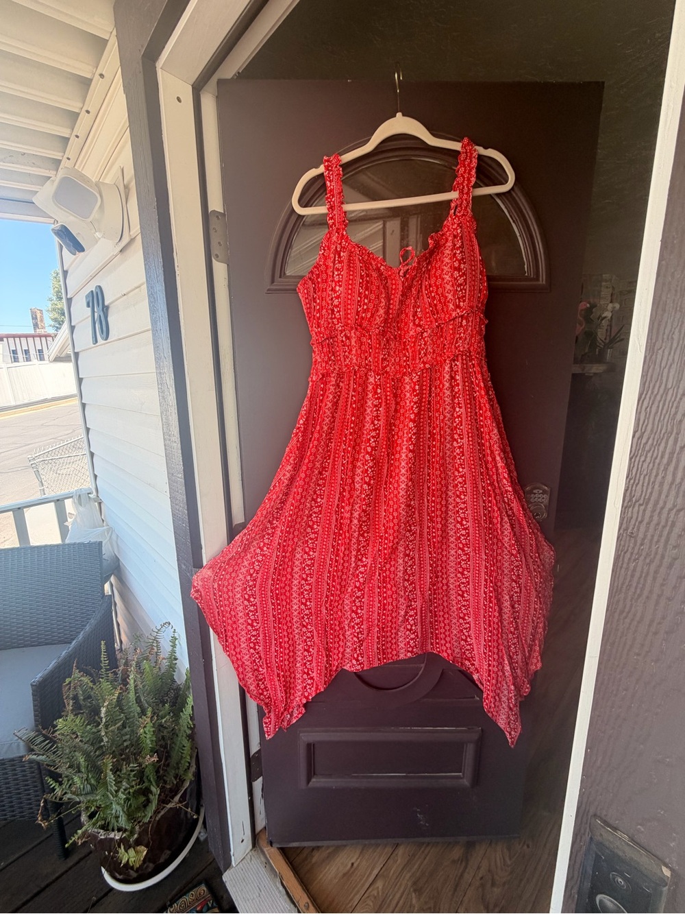 Red Summer Sundress - Women